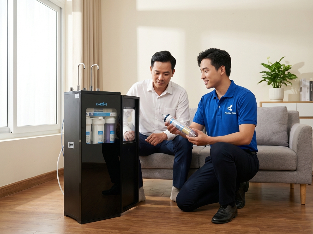 Giải Mã "Trái Tim" Máy Lọc Nước: Vai Trò Màng RO Và Cam Kết 5S Từ ZOMZEM