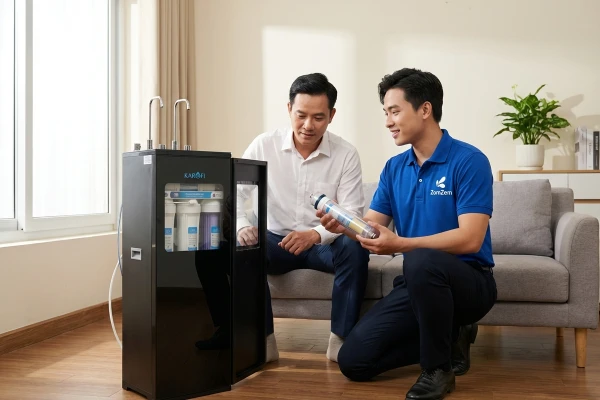 Giải Mã "Trái Tim" Máy Lọc Nước: Vai Trò Màng RO Và Cam Kết 5S Từ ZOMZEM
