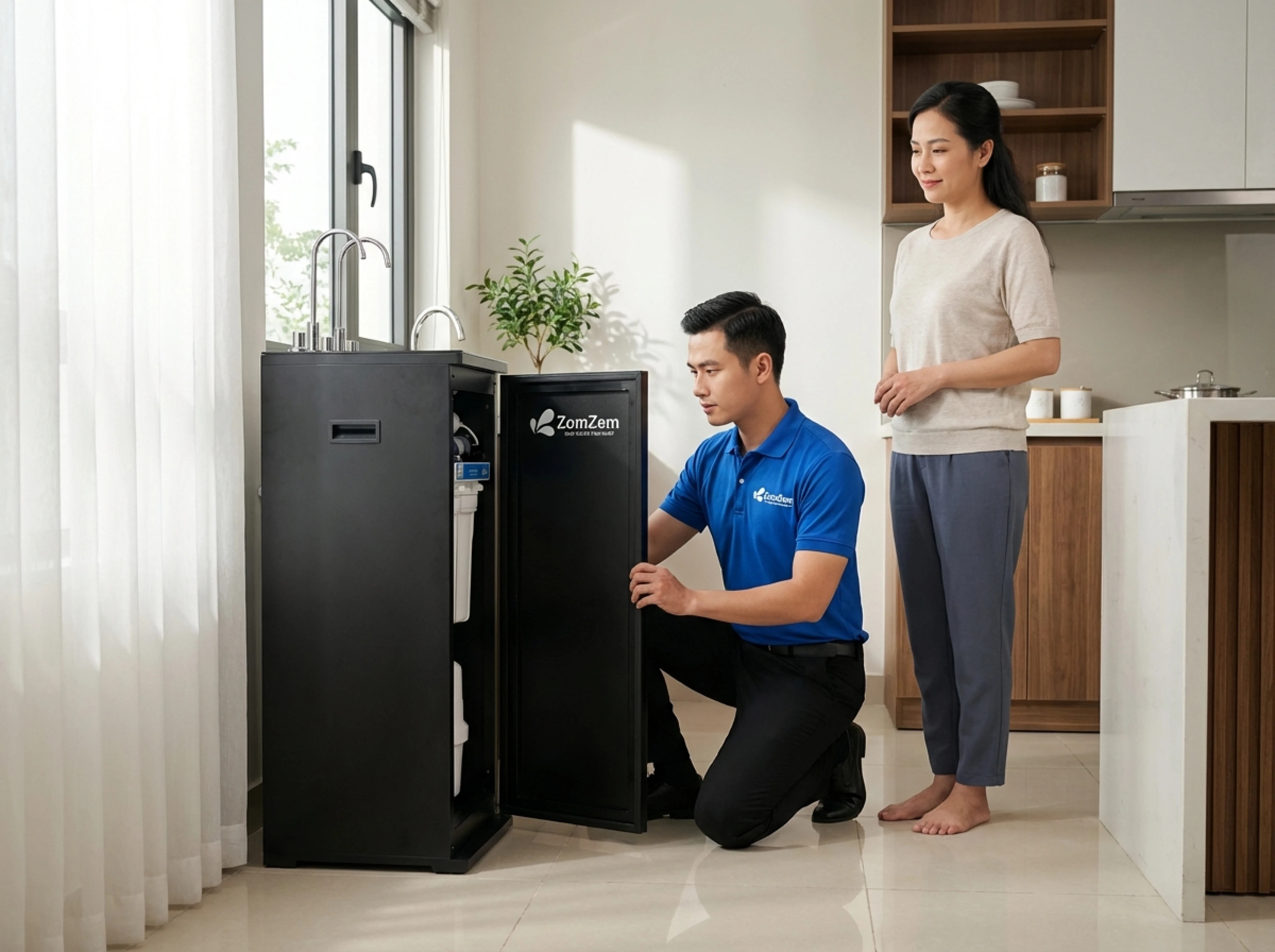 "Giải Cứu" Máy Lọc Nước Sự Cố Trong 2 Giờ: Câu Chuyện Từ Khách Hàng ZOMZEM