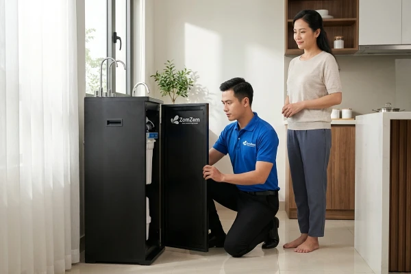 "Giải Cứu" Máy Lọc Nước Sự Cố Trong 2 Giờ: Câu Chuyện Từ Khách Hàng ZOMZEM