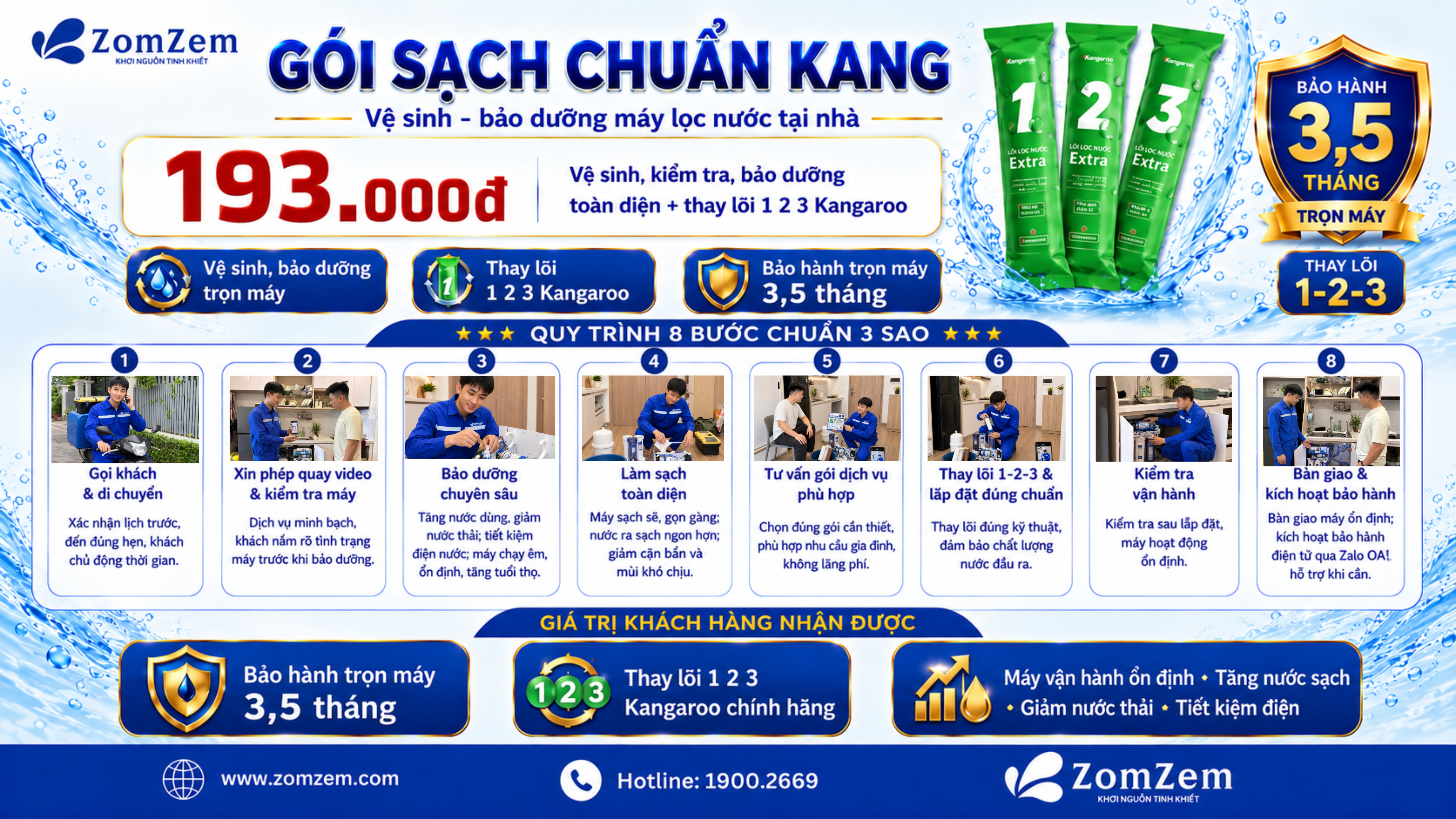 GÓI SẠCH CHUẨN KANG CHÍNH HÃNG