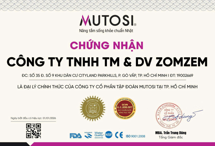 Chứng chỉ ZomZem